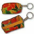 Globi 3D Lenticular Key Chain Purse (Tropical Flower)